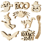 Twotrees Halloween Wooden DIY Painting Blank Wooden Chips - TwoTrees Official Shop