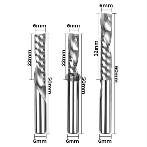 Twotrees 6-shank left-handed single-edge spiral milling cutter - TwoTrees Official Shop