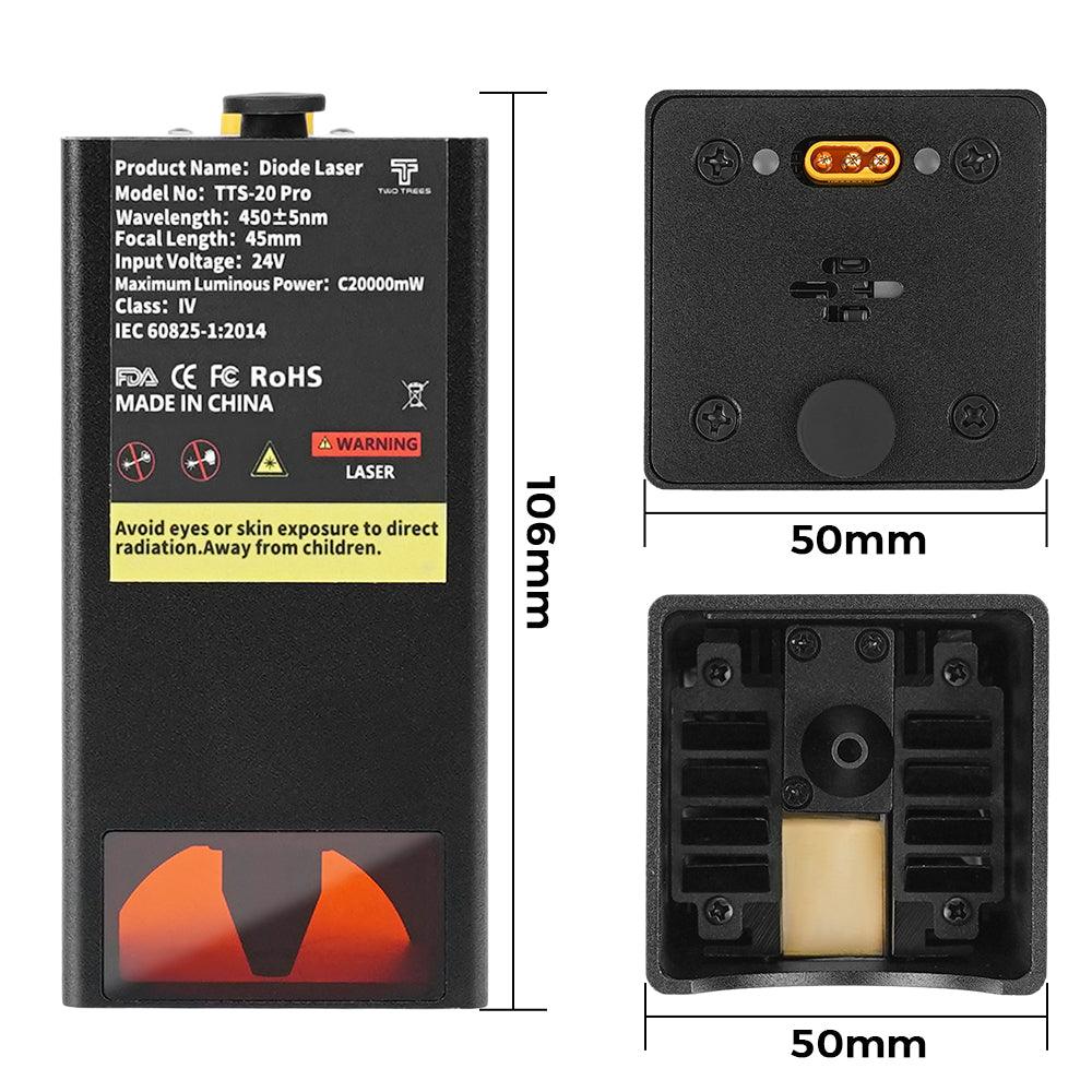 Twotrees 20W Laser Module for TTS Pro Series - TwoTrees Official Shop