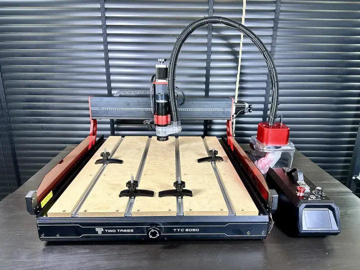 TwoTrees TTC6050 CNC router review with vacuum cleaner Monster (M1) kit and a 800W spindle upgrade