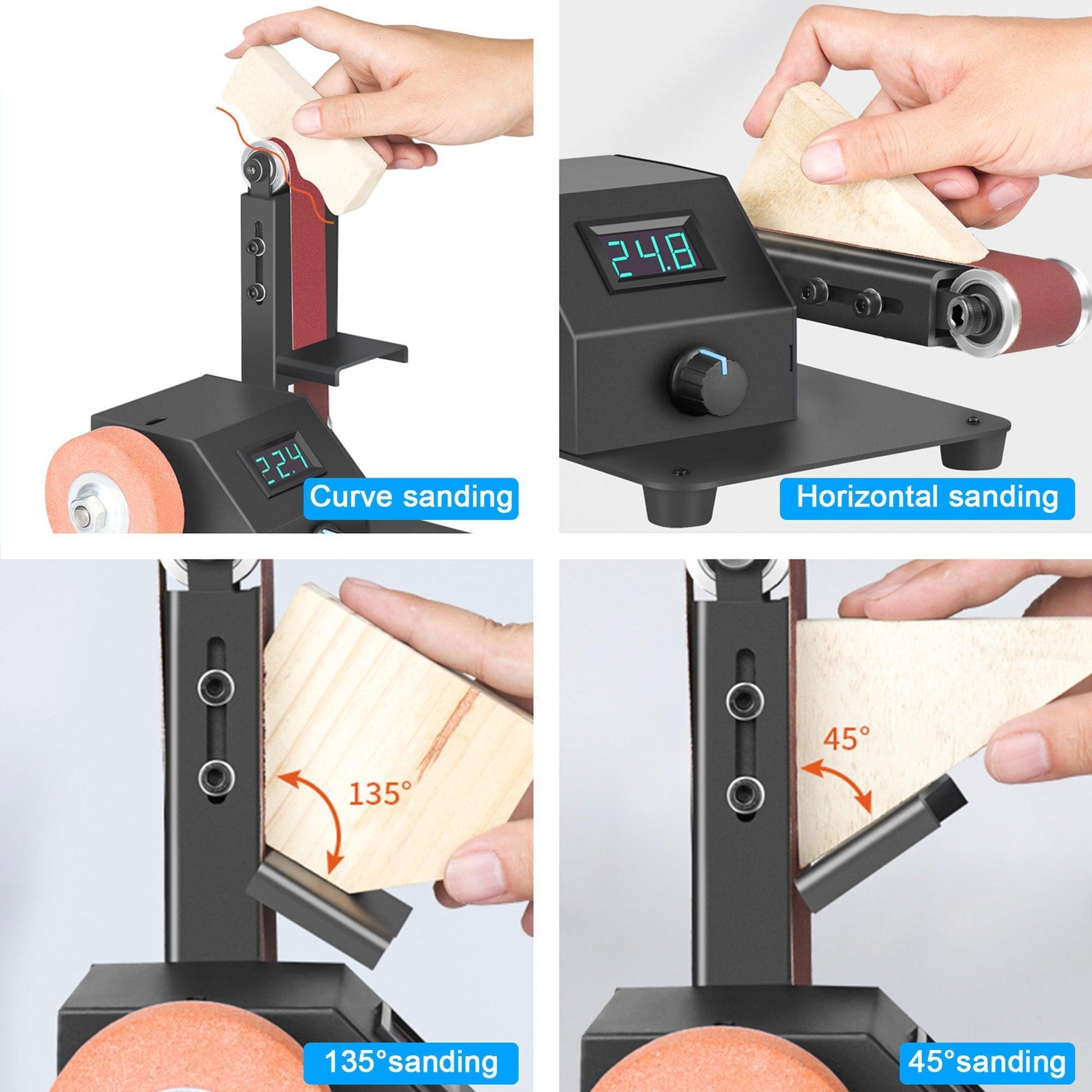 Twotrees Multi-function Belt Sander | Stepless Speed Adjustment - TwoTrees Official Shop