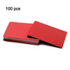 Twotrees 100 Pcs Metall Visitenkarte 0,2mm Dicke Aluminium Legierung Blanks Karte - Rot