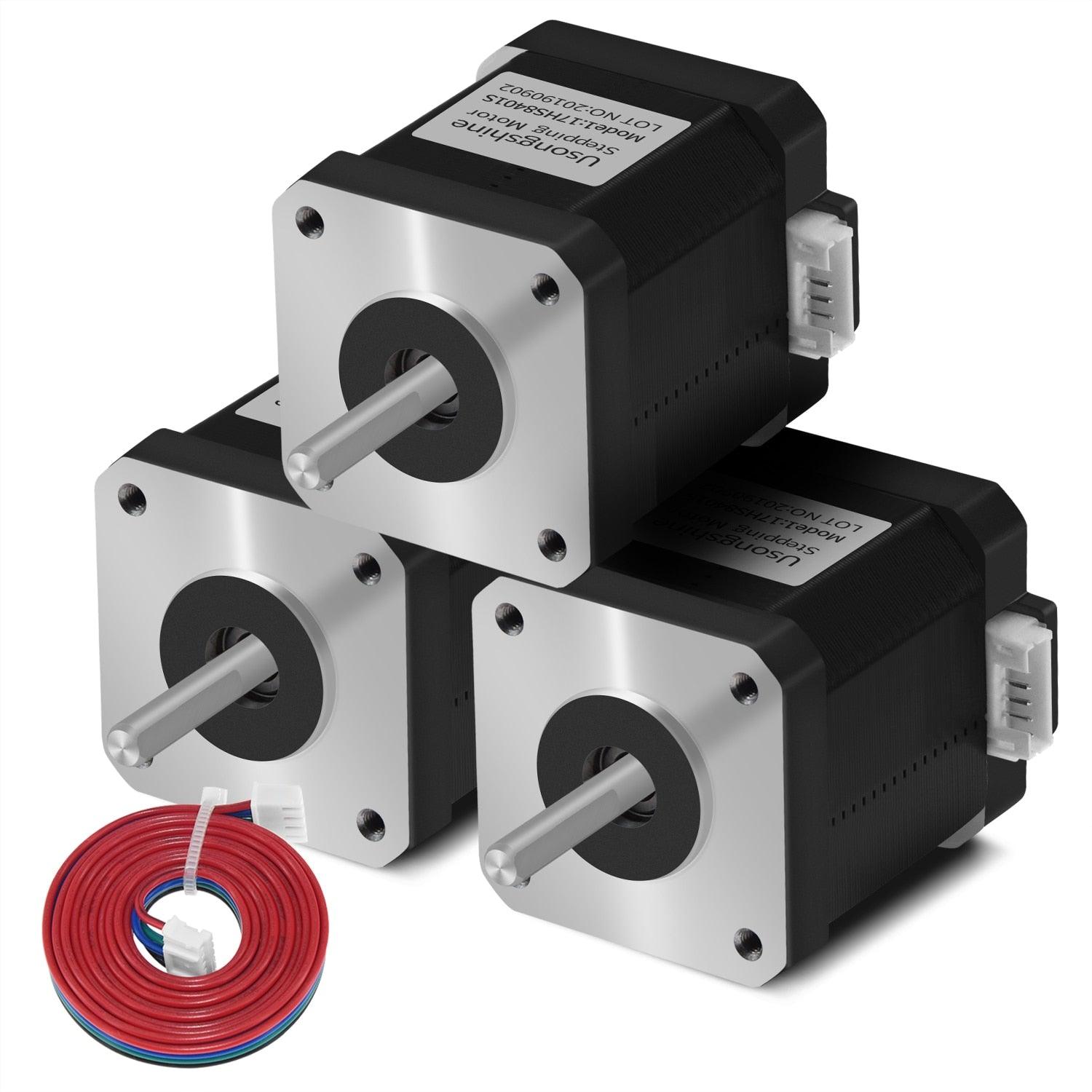 Twotrees 5pcs Nema 17 4-lead Stepper Motor 42 Motor 17HS8401S 1.5A CE ROSH ISO CNC Laser and 3D printer motor - TwoTrees Official Shop