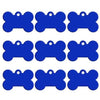 Twotrees Hundemarken, doppelseitig, personalisierbar, Knochen, 20 Stück - Blau